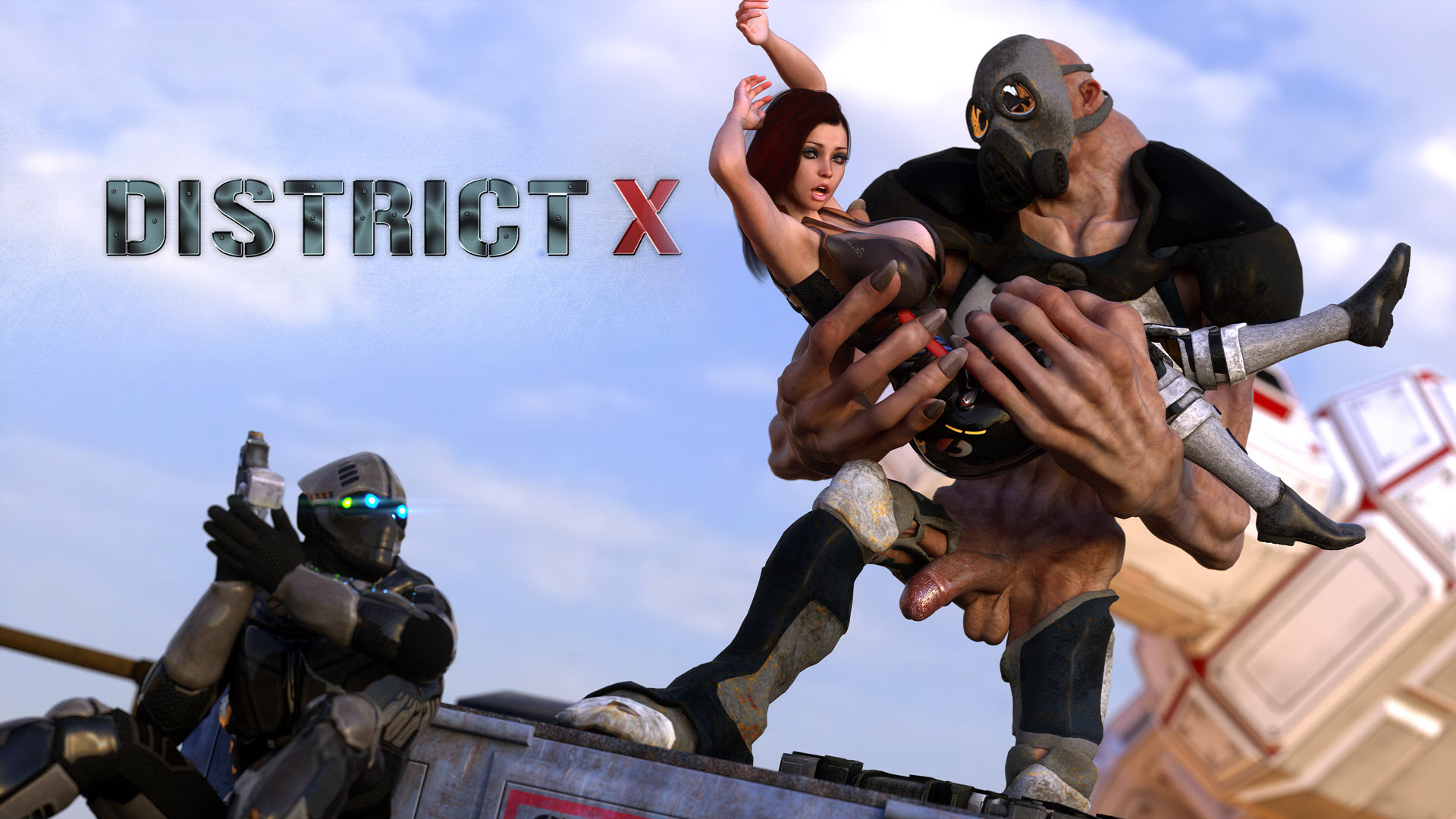 [3dxart] District X 3D Porn Comic