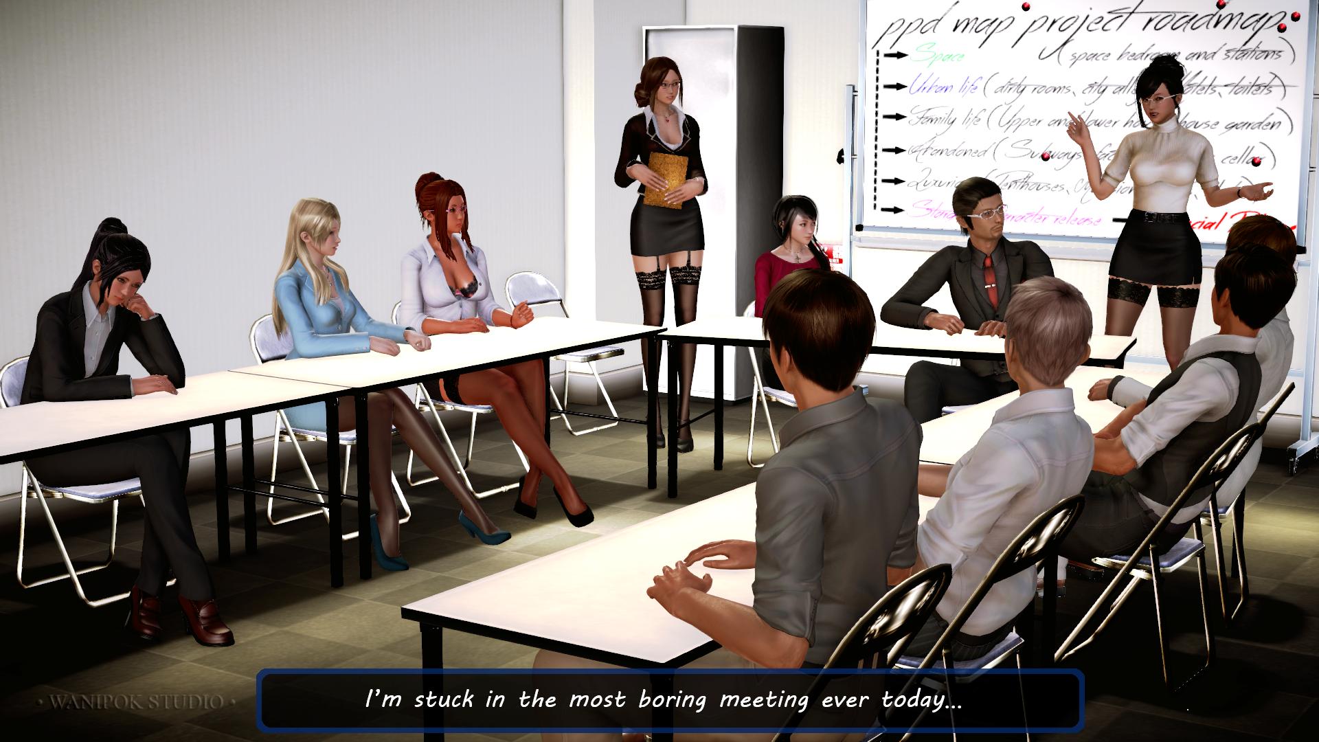 ILLUSION - How to escape a boring Meeting 3D Porn Comic