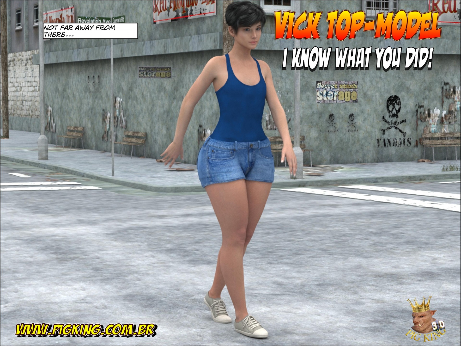 PigKing - Vick Top Model 2 - I Know What You Did 3D Porn Comic